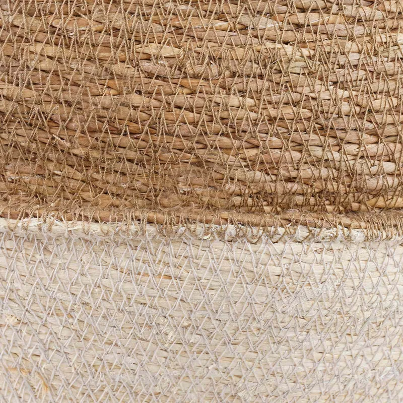 Vazonas su rankenomis 2 pcs Balta Ø 45 x 36 cm 100% Jūros žolė