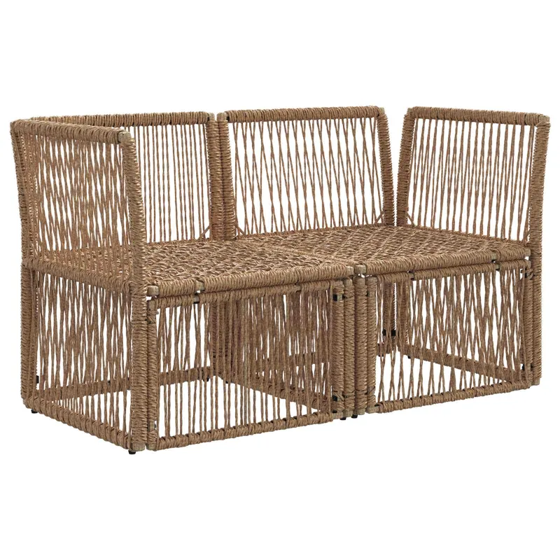 Sodo sofa 2-Vietų skaičius Smėlio poliratanas