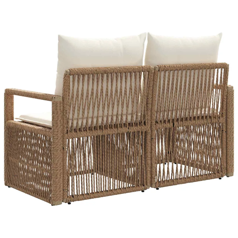 Sodo sofa 2-Vietų skaičius Smėlio poliratanas