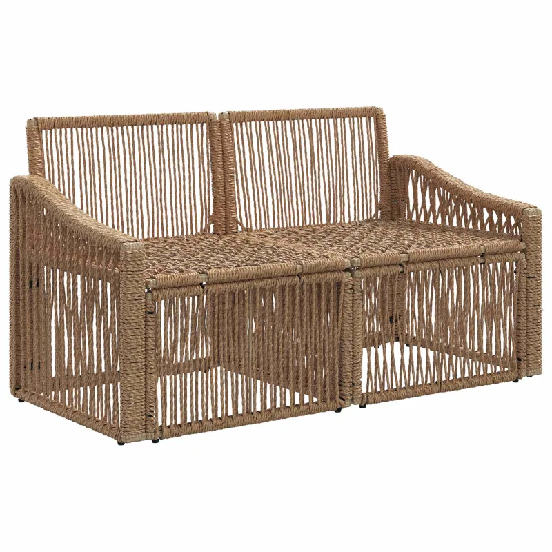 Sodo sofa 2-Vietų skaičius Smėlio poliratanas