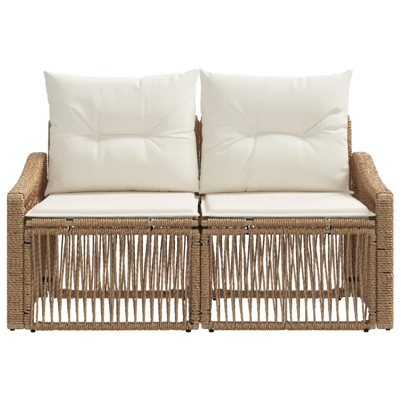 Sodo sofa 2-Vietų skaičius Smėlio poliratanas