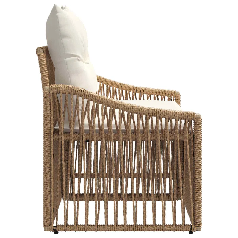 Sodo sofa 2-Vietų skaičius Smėlio poliratanas