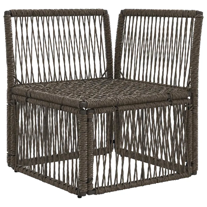 Kampinė sofa Pilka poliratanas