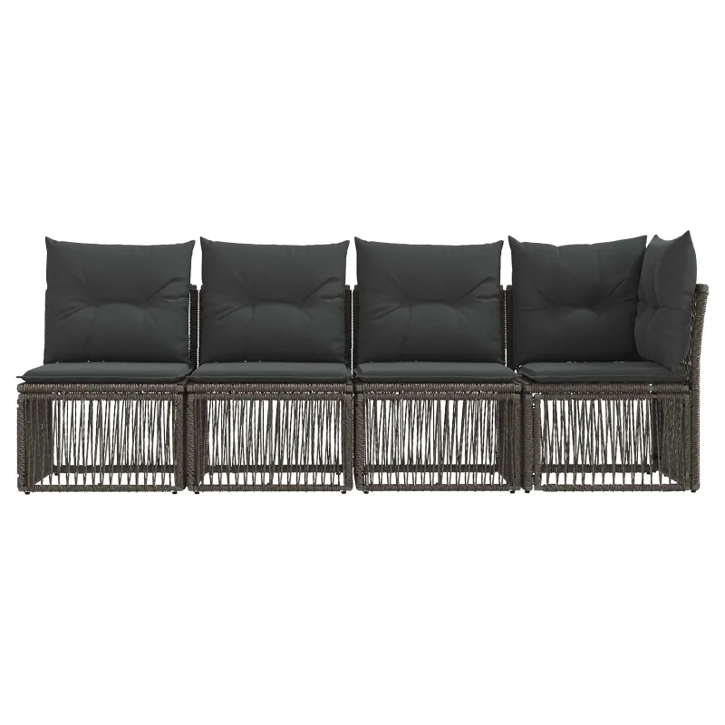 4 vietų sofa su kairiuoju porankiu 4 pcs 4-Vietų skaičius Pilka