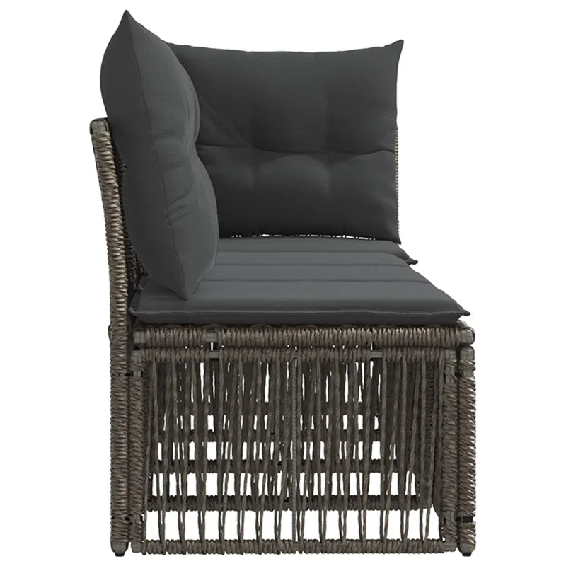 4 vietų sofa su kairiuoju porankiu 4 pcs 4-Vietų skaičius Pilka