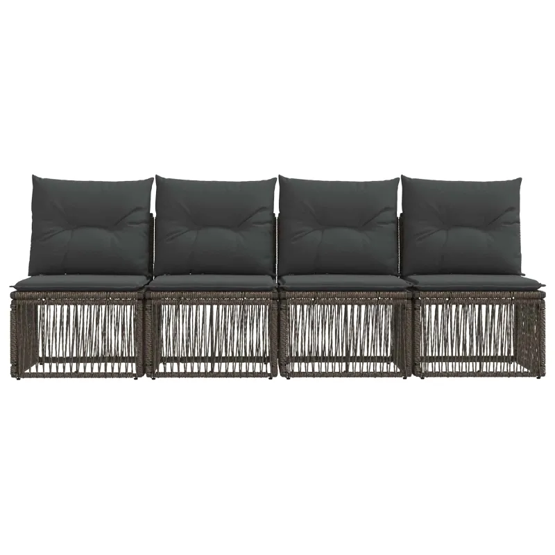 Sofa su keturiomis vietomis 4 pcs 4-Vietų skaičius Pilka
