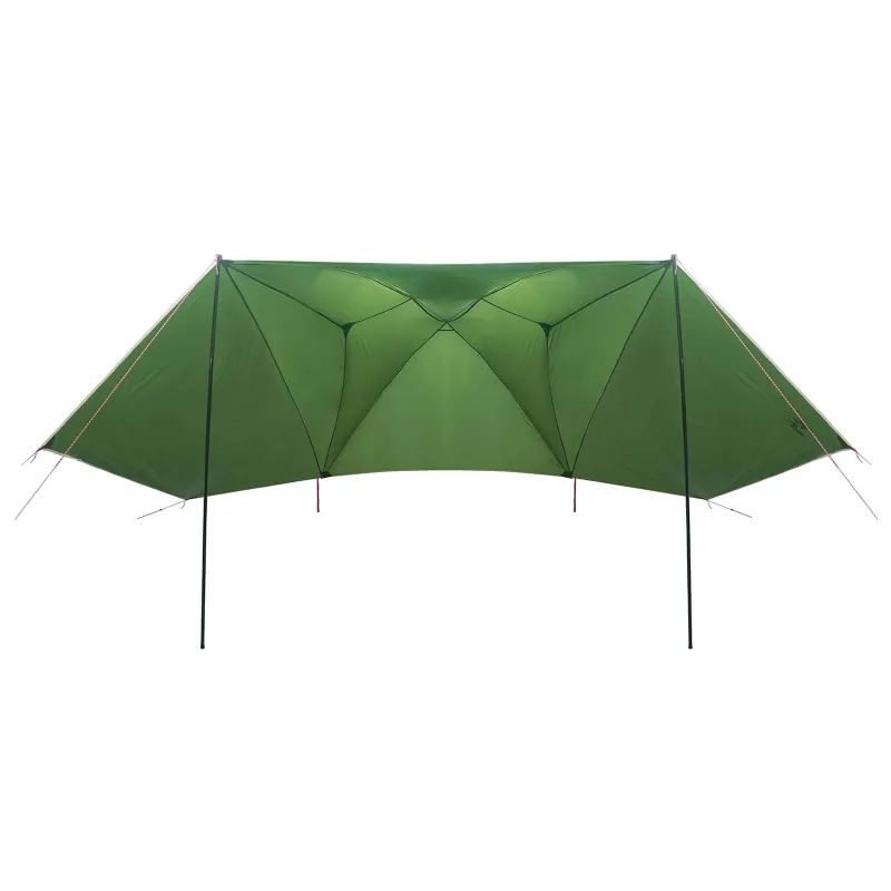 Automobilių palapinė Žalia 350 x 250 cm Poliesteris ir plienas