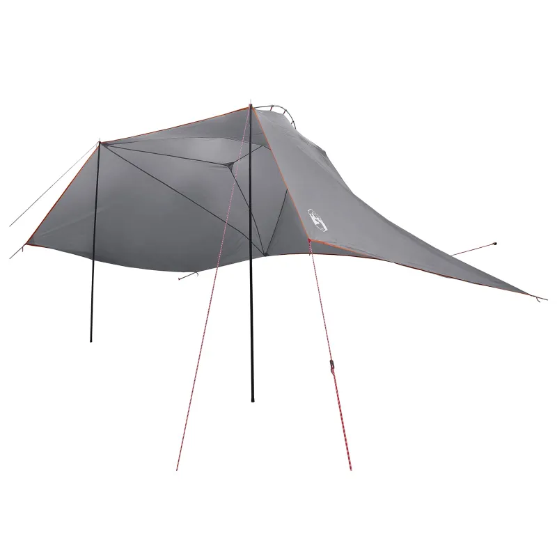 Automobilių palapinė su stogu Pilka ir oranžinė 350 x 250 cm