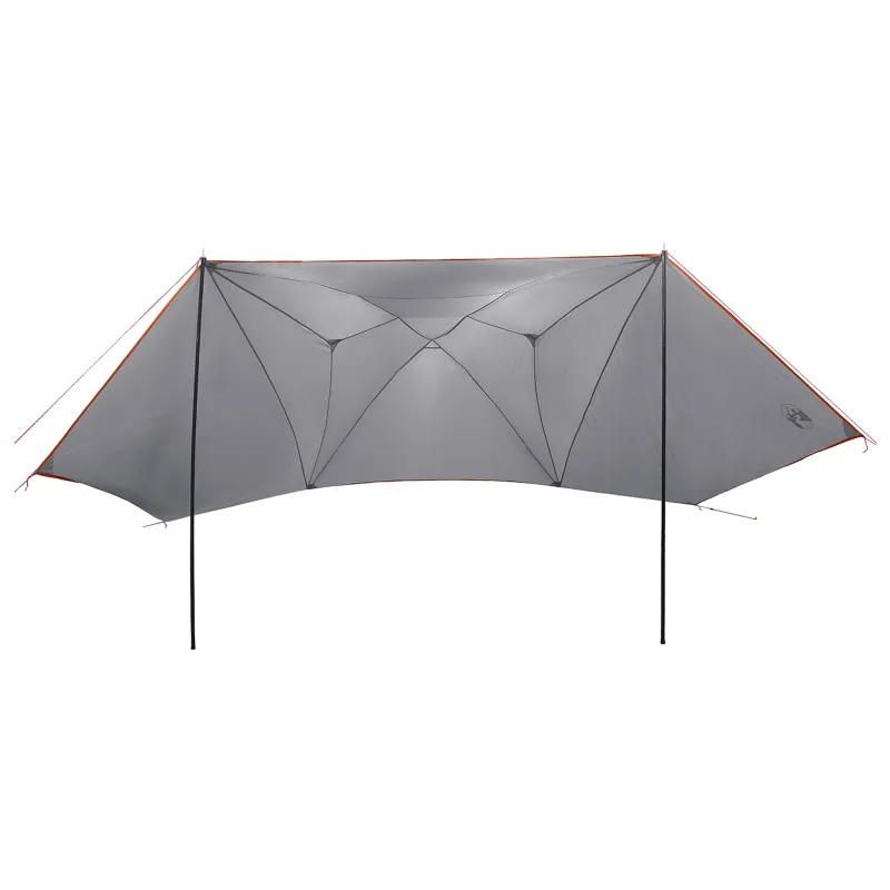 Automobilių palapinė su stogu Pilka ir oranžinė 350 x 250 cm