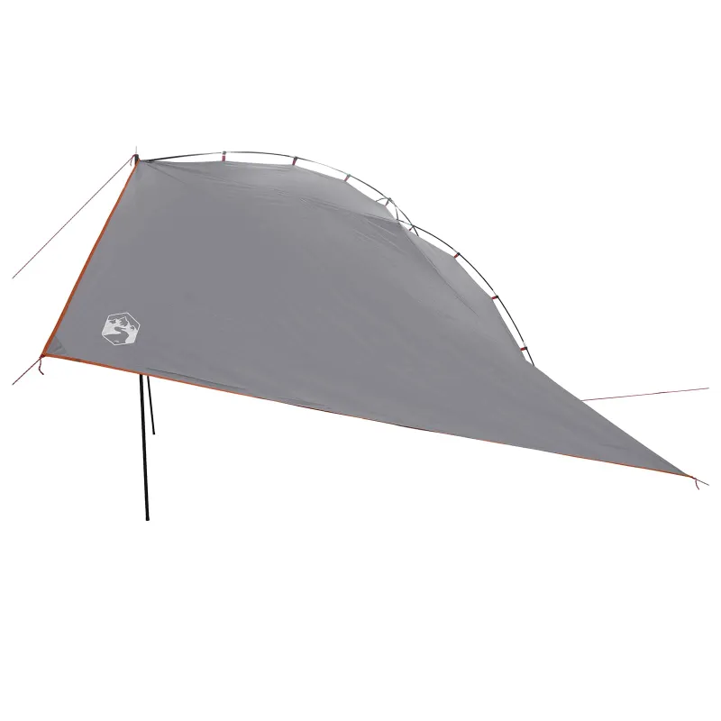 Automobilių palapinė su stogu Pilka ir oranžinė 350 x 250 cm