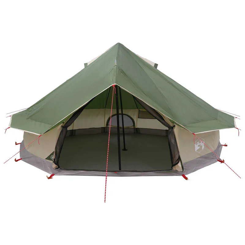 Tipi palapinė Žalia 700 x 700 x 395 cm Poliesteris ir plienas