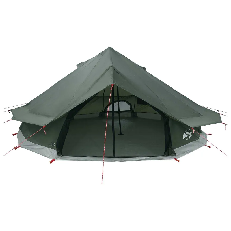 Tipi palapinė su stogu Armijos Žalia 800 x 800 x 430 cm