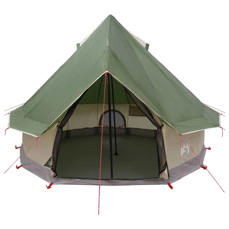 Tipi palapinė Žalia 250 x 250 cm Poliesteris ir plienas