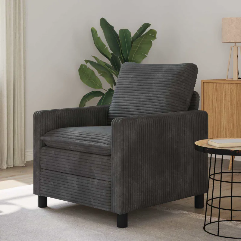 Sofa Tamsiai pilka 76 x 81 x 87,5 cm Poliesteris