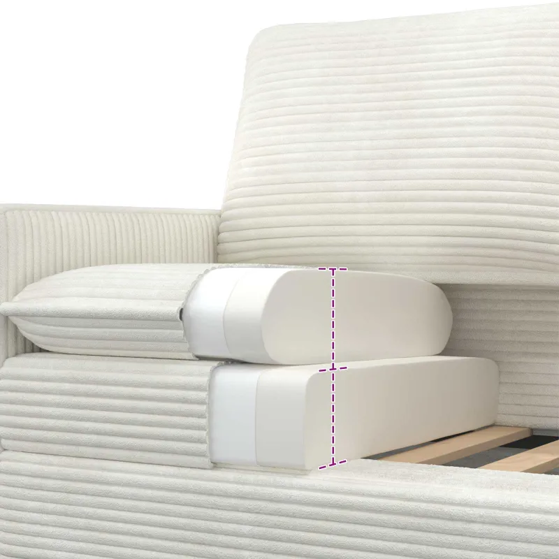 Sofa Kreminė 76 x 81 x 87,5 cm Poliesteris