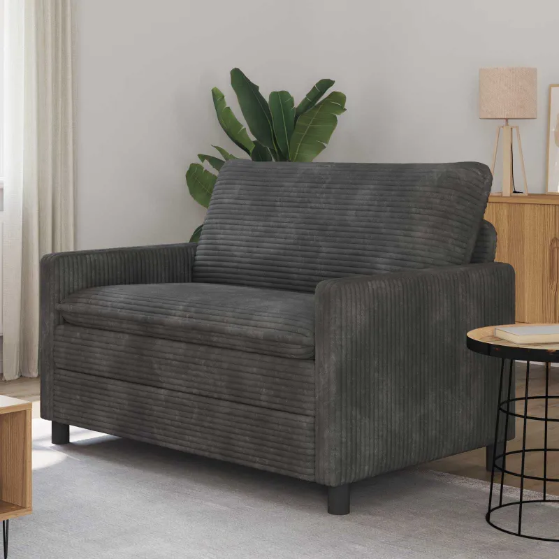Sofa Tamsiai pilka 126 x 81 x 87,5 cm Poliesteris
