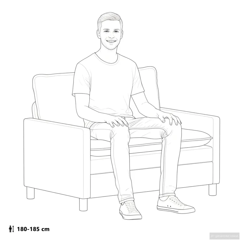 Sofa Jūrinė mėlyna 126 x 81 x 87,5 cm Poliesteris