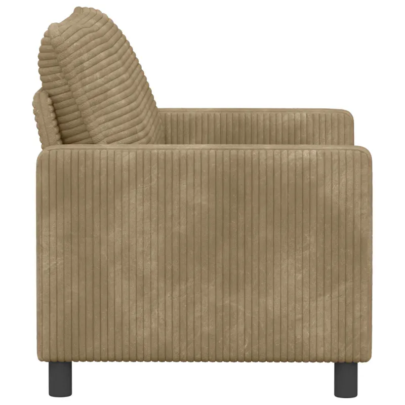 Sofa Taupe 126 x 81 x 87,5 cm Poliesteris