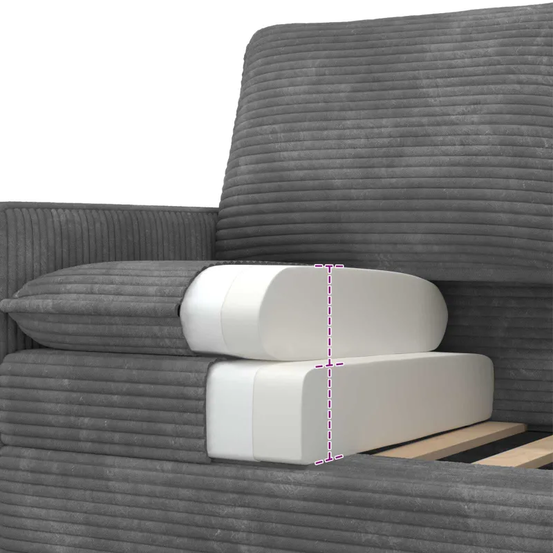 Sofa Šviesiai pilka 156 x 81 x 87,5 cm Poliesteris