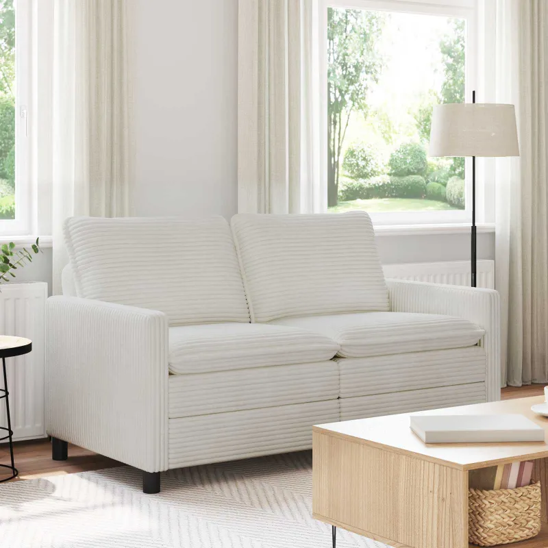 Sofa Kreminė 156 x 81 x 87,5 cm Poliesteris