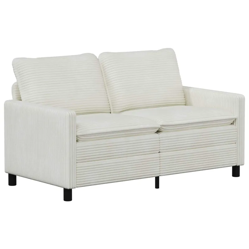 Sofa Kreminė 156 x 81 x 87,5 cm Poliesteris