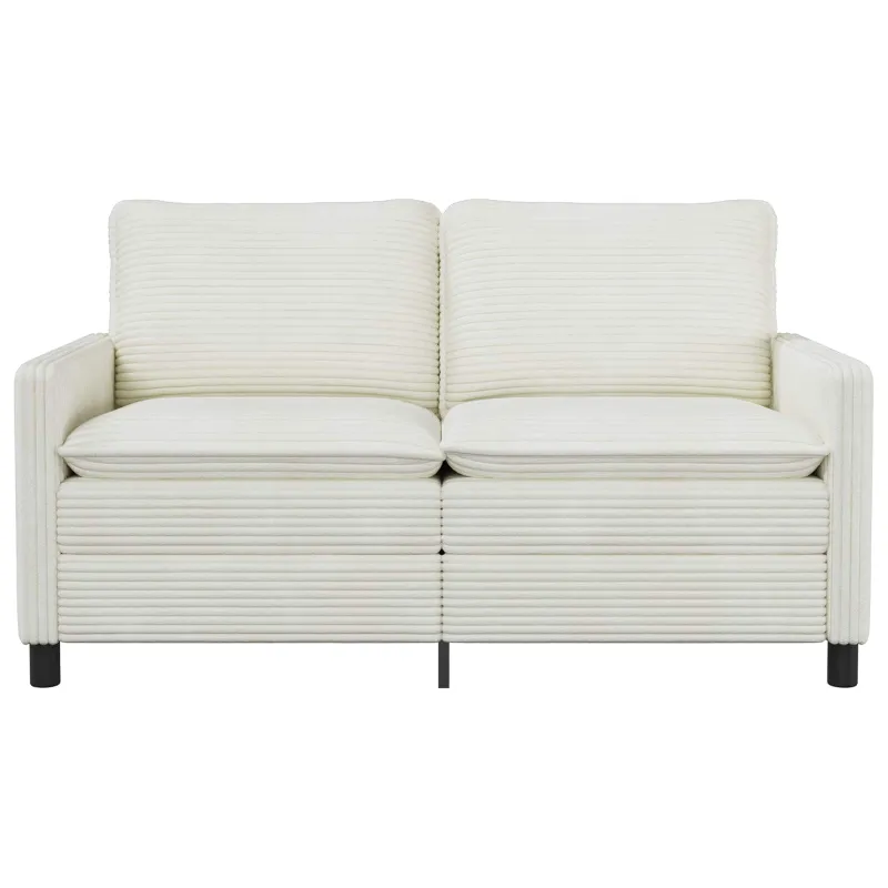 Sofa Kreminė 156 x 81 x 87,5 cm Poliesteris