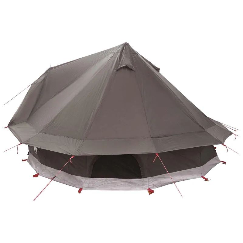 Tipi palapinė su stogu Ruda Pilka 700 x 700 x 395 cm