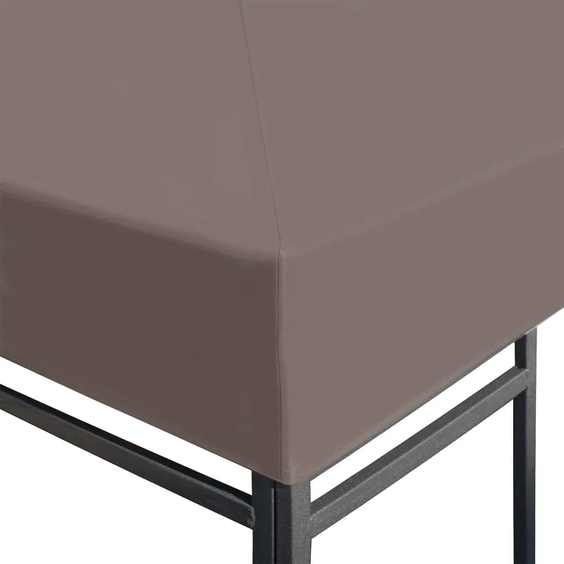 Paviljono uždanga Taupe 300 x 300 cm Poliesteris ir plienas