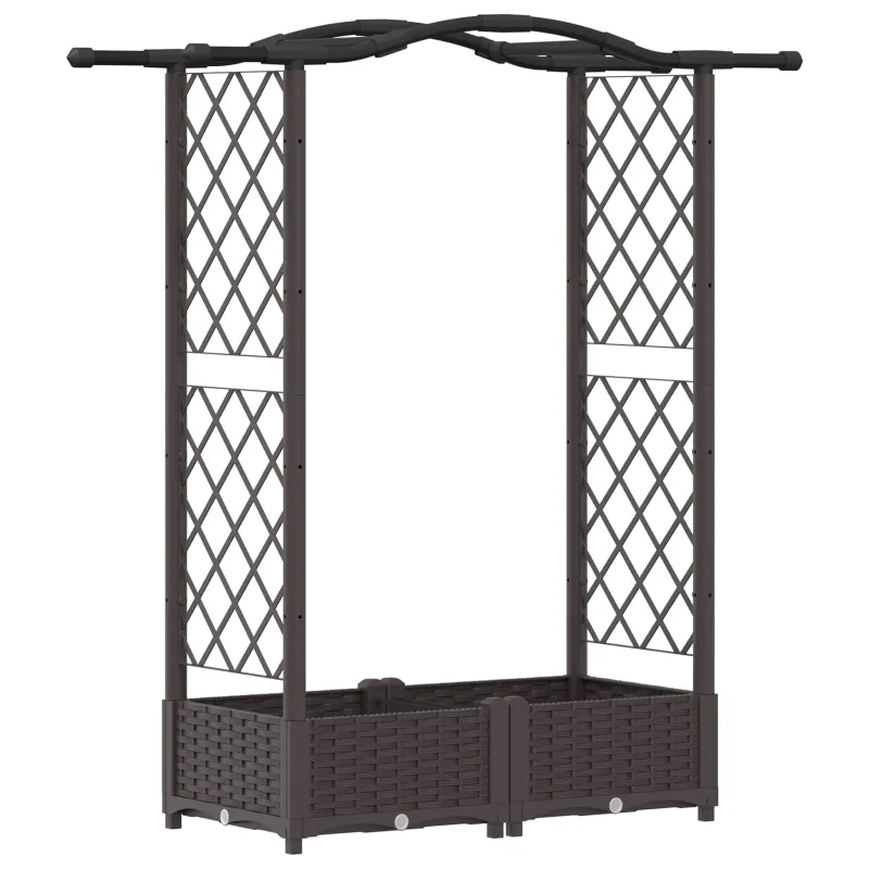 Pakeltas lovas su trelėmis ir stogu Ruda 124 x 40 x 125 cm PP