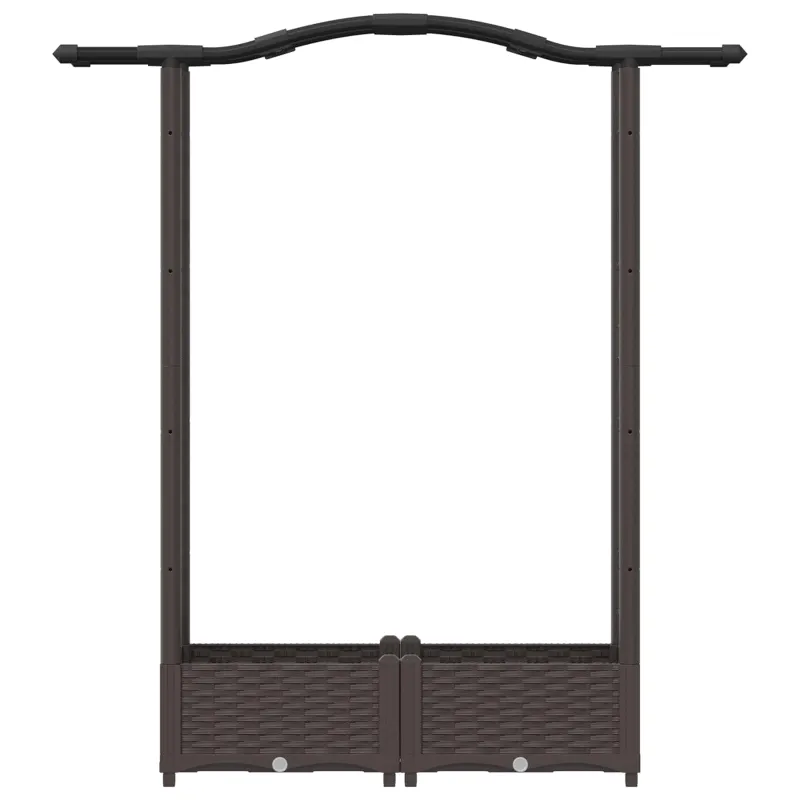 Pakeltas lovas su trelėmis ir stogu Ruda 124 x 40 x 125 cm PP