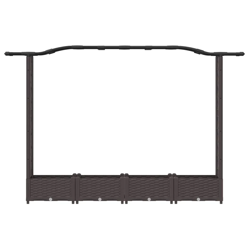 Pakeltas lovas su trelėmis ir stogu Ruda 207 x 40 x 126 cm PP