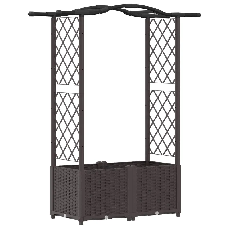 Pakeltas lovas su trelėmis ir stogu Ruda 125 x 40 x 138 cm PP