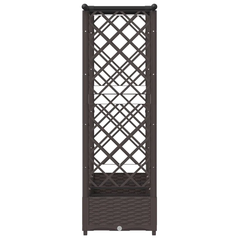 Pakeltas lovas su trelėmis ir stogu Ruda 203 x 40 x 123 cm PP