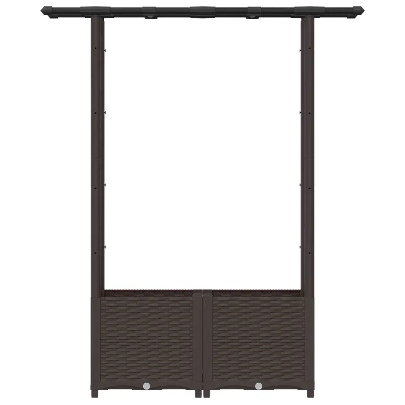 Pakeltas lovas su trelėmis ir stogu Ruda 124,5 x 40 x 138 cm PP
