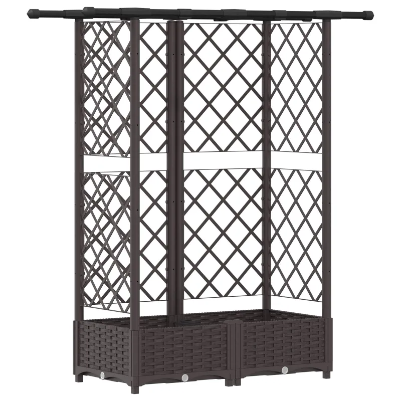 Pakeltas lovas su trelėmis ir stogu Ruda 124 x 40 x 123 cm PP