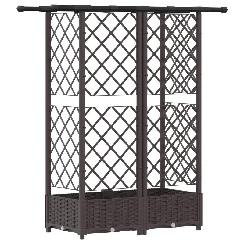 Pakeltas lovas su trelėmis ir stogu Ruda 124 x 40 x 123 cm PP