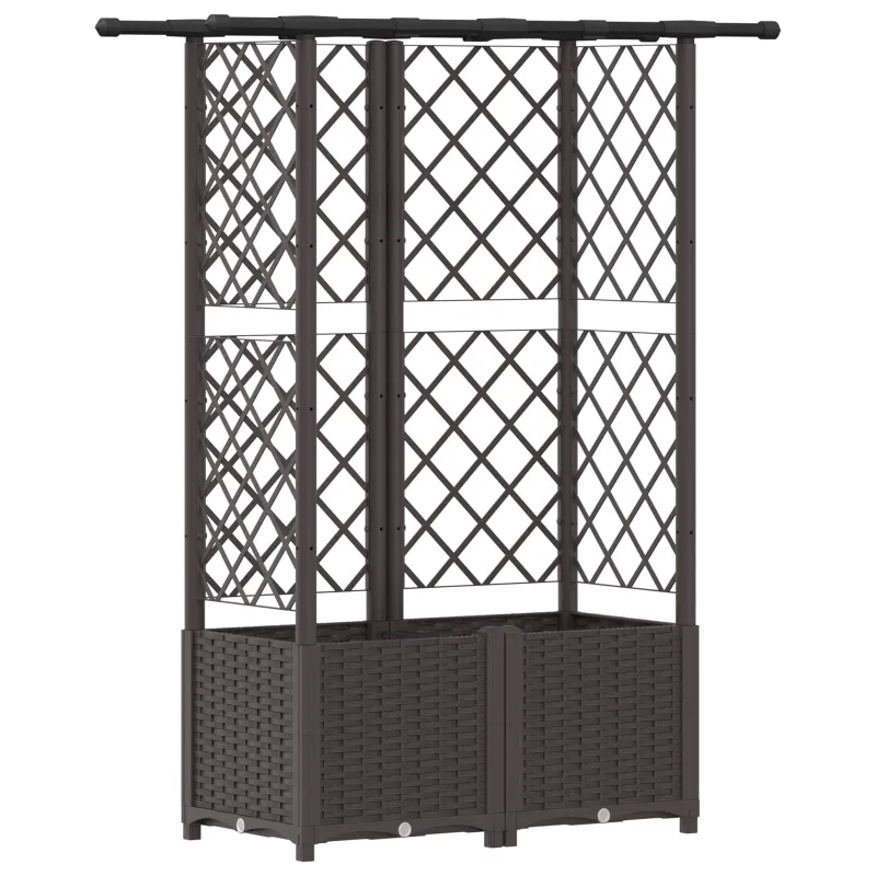 Pakeltas lovas su trelėmis ir stogu Ruda 124 x 40 x 138 cm PP