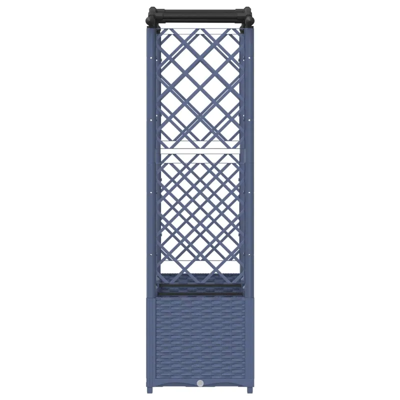 Pakeltas lovas su trelėmis ir stogu Pilka 164 x 40 x 142 cm PP