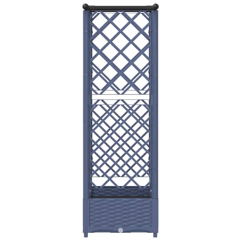 Pakeltas lovas su trelėmis ir stogu Pilka 122,5 x 40 x 123 cm