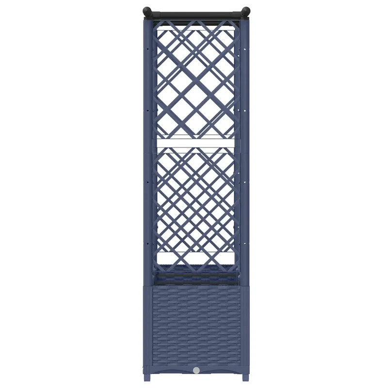 Pakeltas lovas su trelėmis ir stogu Pilka 162,5 x 40 x 138 cm