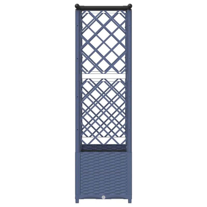Pakeltas lovas su trelėmis ir stogu Pilka 124 x 40 x 138 cm PP