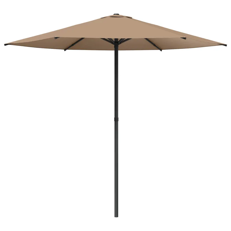 Sodų skėtis su baze 230 x 230 cm Poliesteris Stačiakampio Taupe