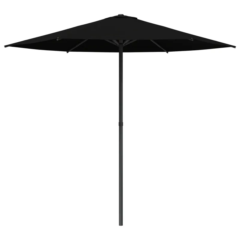 Sodų skėtis su baze 230 x 230 cm Poliesteris Stačiakampio Juoda