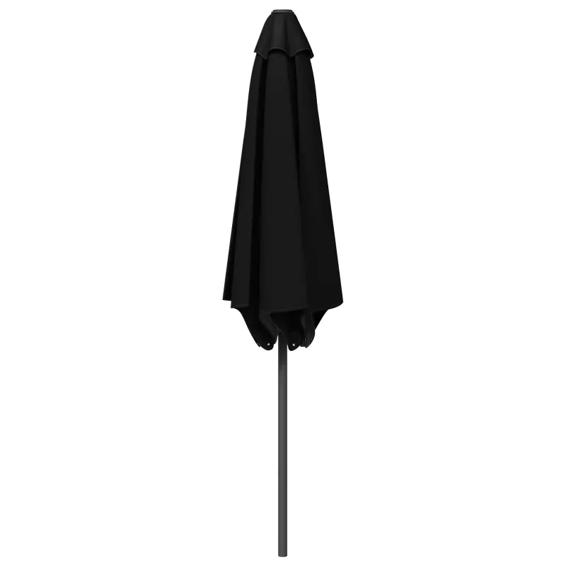 Sodų skėtis su baze 270 x 270 cm Poliesteris Stačiakampio Juoda
