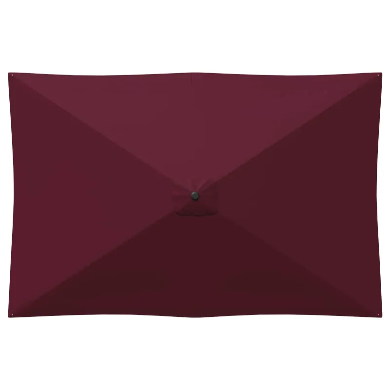 Sodų skėtis su baze 200 x 300 cm Poliesteris Stačiakampio