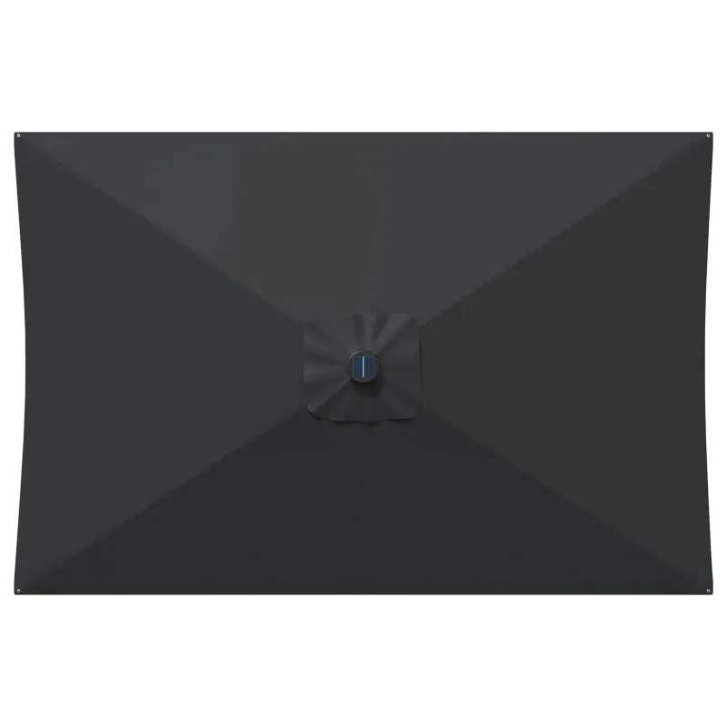 Sodo skėtis su LED šviesomis ir standu 200 x 300 cm Poliesteris