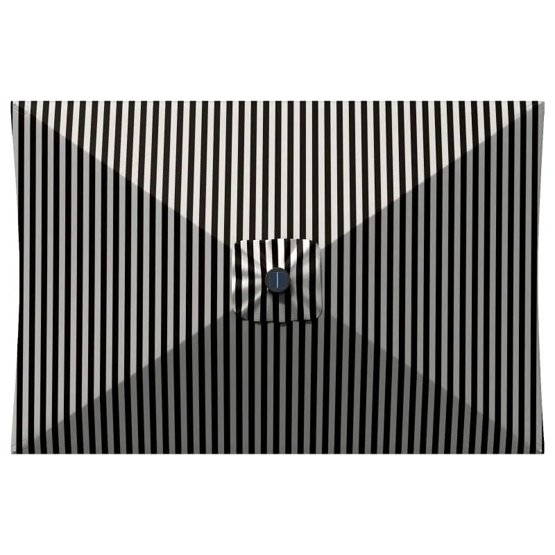 Sodo skėtis su LED šviesomis ir standu 200 x 300 cm Poliesteris