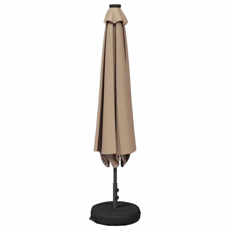 Sodo skėtis su LED šviesomis ir standu 230 x 230 cm Poliesteris
