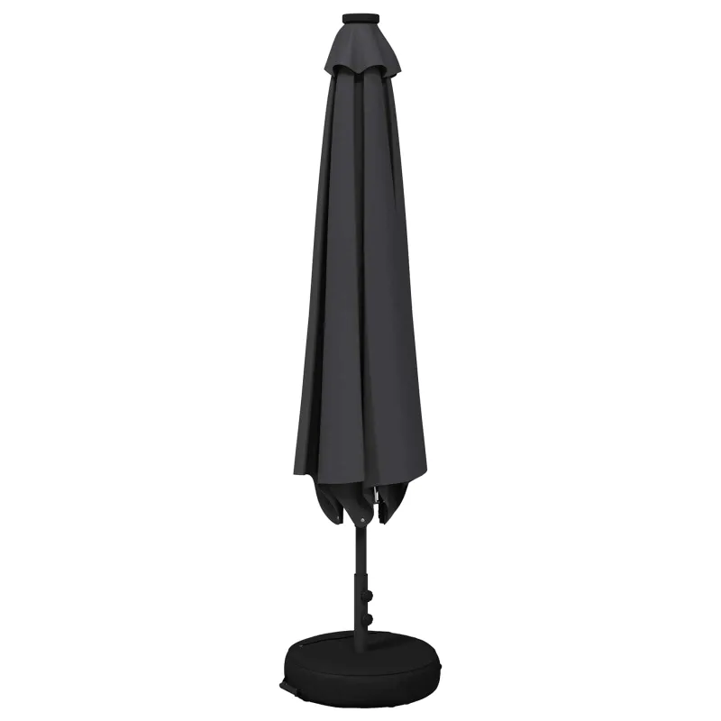 Sodo skėtis su LED šviesomis ir standu 230 x 230 cm Poliesteris
