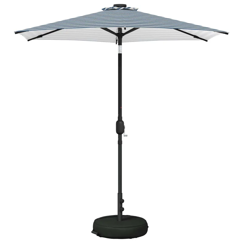 Sodo skėtis su LED šviesomis ir standu 230 x 230 cm Poliesteris